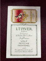 L.T. PIVER Paris * Carte Parfumée Ancienne DIABLERIES + Doc Publicitaire Ancien * Mode Parfum Piver - Mode