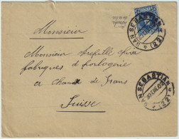 ESPAGNE/ESPAÑA 1902 Ed.248 Sobre Carta De " SAN SEBASTIAN * (22) * " A Suiza - Storia Postale