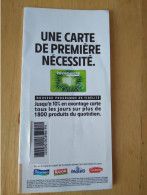 CARTE De Fidélité  INTERMARCHE - Cadeaubonnen En Spaarkaarten