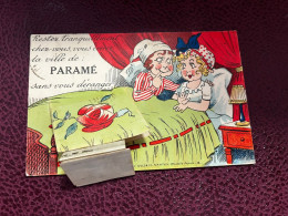 Paramé * Carte à Système Ancienne Complète * Fermoir Métal Ancien * Illustrateur - Parame