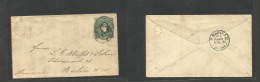 ECUADOR. 1892 (May) Guayaquil - Germany, Berlin (17 June) 10c Green Embosed Stationary Envelopes Depart Comercial Cachet - Ecuador