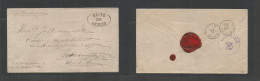 ECUADOR. C. 1880. Quito - USA, Washington DC. Via Panama. Official Stampless Envelope Oval "Quito De Oficio" Cachet (xxx - Ecuador