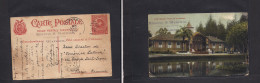 ECUADOR. 1919 (30 May) Guayaquil - France, Paris (2 July) 4c Red Stationery Card With Reverse Kiosco Alameda Photo Card. - Ecuador