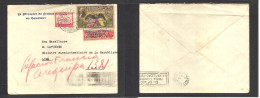 ECUADOR. 1940 (13 March) Quito - Peru, Lima (21 March) French Consular Mail. Multifkd Env Incl US Flags Franklin Issue + - Ecuador