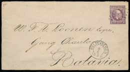 DUTCH INDIES. 1886. Wettevreden - Bolivia 25c Stat Env. VF. - Indonesië