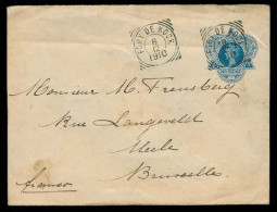 DUTCH INDIES. 1910. Fort De Kock - Belgium. 12 1/2c Stat Env. Rare Cds. VF. - Indonesië