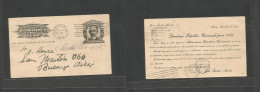 CUBA - Stationery. 1919 (19 Dic) Habana - Argentina, Buenos Aires. Entero Postal 1c Negro Con Impresión Privada Al Dorso - Altri & Non Classificati