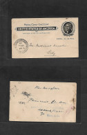 CUBA - Stationery. 1902 (29 Nov) Habana. Uso Local. TP USA Sobrec. Cuba 1c De Peso, Mat "Carriers". Bonita. - Other & Unclassified