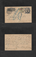 CUBA - Stationery. 1909 (21 Oct) Matanzas - Suiza, Luzern (3 Nov) Entero Postal 1c, Tasado Y Swiss Postage Due 10c Green - Autres & Non Classés