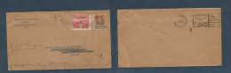 COSTA RICA. 1935 (Feb) San Jose - USA, S. Fco. Ovptd Issues + 5c (x2) Issues. Addressed To Military Ccc. Camp. Interesti - Costa Rica