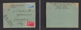 COSTA RICA. Costa Rica - Cover - 1938 San Jose To Germany Ludwirgsburg Mult Fkd Air Env Dos Soles Stamp. Easy Deal. - Costa Rica