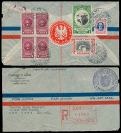 COSTA RICA. 1960. San Jose - USA. Austrian Consular Scal Mail. Registered Fkd Env. VF. - Costa Rica