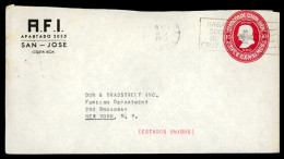 COSTA RICA. 1940. Diff.private Print. Red Cross. WWII To New York. Stationery Envelope. Fine. - Costa Rica