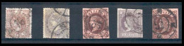 E-PROVINCIAS. 1860-68. ALBACETE. RC 16. 58 (2), 56, 92, 96. Escasa Marca / Conjunto. Buena Calidad. - Autres & Non Classés