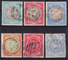 Antigua. 1903-17  Y&T. 19, 20, 22, 23, 30, 32, - 1858-1960 Colonia Britannica