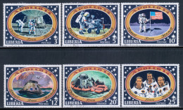 Liberia 1971 Mi# 777-782 Used - Apollo 14 Moon Landing / Space - Liberia