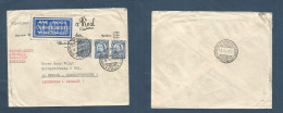 COLOMBIA. 1931 (18 June) Scadta, Cali - Germany, Berlin. Air Multifkd Env At 58c Rate. Special Blue Label. VF Reverse Ba - Kolumbien