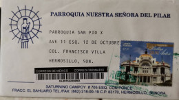 Mexico Parroquia Del Pilar Registered Fine Arts Building Stamp On Cover - Mexico