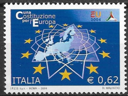 2004 Italien  Mi. 2999**MNH    Europäische Verfassung - 2001-10: Ungebraucht