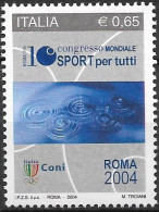 2004 Italien  Mi.3006**MNH   10. Weltkongress Für Allgemeinsport, Rom - 2001-10: Nieuw/plakker