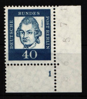 Berlin 207 FN 1 Postfrisch Vom Eckrand, Formnummer 1 #JL906 - Altri & Non Classificati