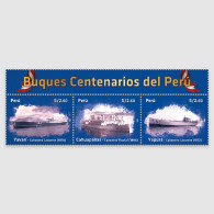 O) 2022 PERU, ANCIENT GUNBOATS- WARSHIPS,  OLD SHIPS, SET,  MNH - Pérou