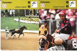 GF1850 - FICHES EDITION RENCONTRE - HIPPISME - ANGEL CORDERO - STEVE LOBELL - FRED WINTER - HARVE FILION - Hipismo