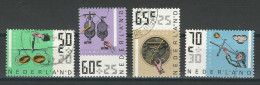 Niederlande NVPH 1348-51, Mi 1288-91A O - Gebraucht