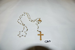 C203 Ancien Chapelet - Objet Religieux - Croix Crucifix - Art Religieux