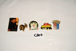 C203 5 Anciens Pins Vintage - Non Classés