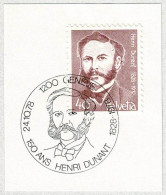 Schweiz / Helvetia 1978, Sonderstempel Henry Dunant Genève - Croix-Rouge