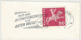 Schweiz / Helvetia 1962, Flaggenstempel IKRK Wädenswil, Rotes Kreuz / Croix-Rouge / Red Cross - Croix-Rouge