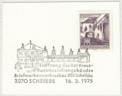 Oesterreich / Austria 1975, Sonderstempel Eröffnung Bezirksstellengebäude Rotes Kreuz / Croix-Rouge / Red Cross Scheibbs - Croix-Rouge