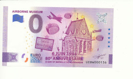 Billet Touristique 0 Euro - AIRBORNE MUSEUM - UEBV - 2023-4 - N° 136 - Sonstige & Ohne Zuordnung