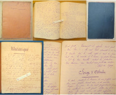 ● LUSIGNAN Vieux Cahier Manuscrit De RHETORIQUE D'un élève 47 Pages écrites Cf Photos - Belle écriture - Vienne 86 - Manuskripte