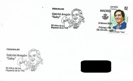 SPAIN. FDC. CLOWN GABRIEL ARAGON "GABY. 2024 - FDC