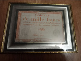 Assignat De 1000 Francs De 1795 Encadré - Assignate