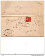 1883 LETTERA CON ANNULLO CAPRAROLA VITERBO - Storia Postale