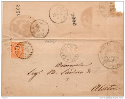 1880 LETTERA CON ANNULLO CARPINETO ROMANO ROMA - Storia Postale