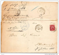 1888 LETTERA CON ANNULLO RUBIERA REGGIO EMILIA - Storia Postale