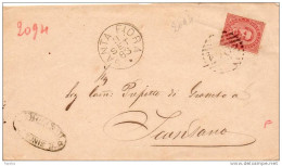 1883  LETTERA  CON ANNULLO SANTA FIORA GROSSETO - Storia Postale