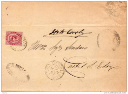 1887 LETTERA CON ANNULLO CIVITA CASTELLANA  VITERBO - Storia Postale