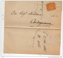 1882  LETTERA  CON ANNULLO VITERBO - Storia Postale