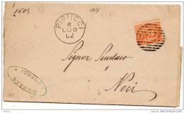 1882  LETTERA CON ANNULLO  PISTICCI  MATERA - Storia Postale