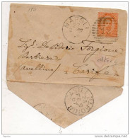 1887 LETTERA CON ANNULLO CASTEL BARONIA AVELLINO - Storia Postale