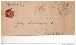 1890  LETTERA CON ANNULLO CAPODIMONTE NAPOLI - Storia Postale