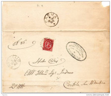 1883  LETTERA CON ANNULLO BRESCELLO  REGGIO EMILIA - Storia Postale