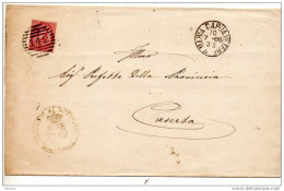 1886 LETTERA CON ANNLLO S.M.CAPUAVETERE   CASERTA - Storia Postale