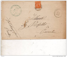 1887 LETTERA CON ANNLLO  NUMERALE TRENTOLA CASERTA - Storia Postale