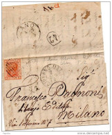 1879  LETTERA CON ANNULLO SIDERNO MARINA REGGIO CALABRIA - Storia Postale